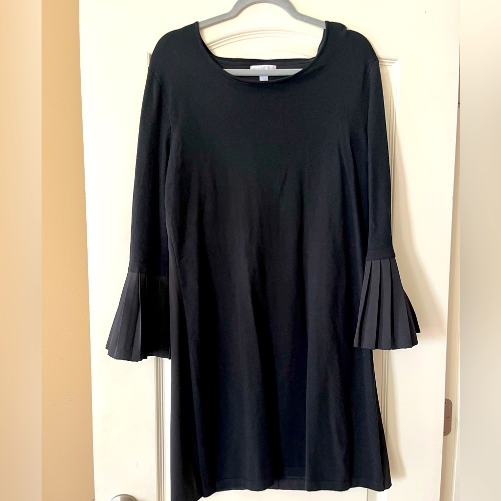 New York & Company Black Dress Unique Sleeves Women’s Size Medium